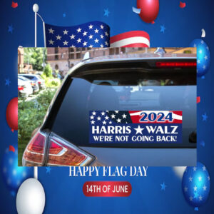2024 Harris Walz We're Not Going Back! Sticker