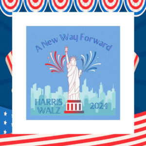 A New Way Forward Harris Walz 2024 Car Magnet