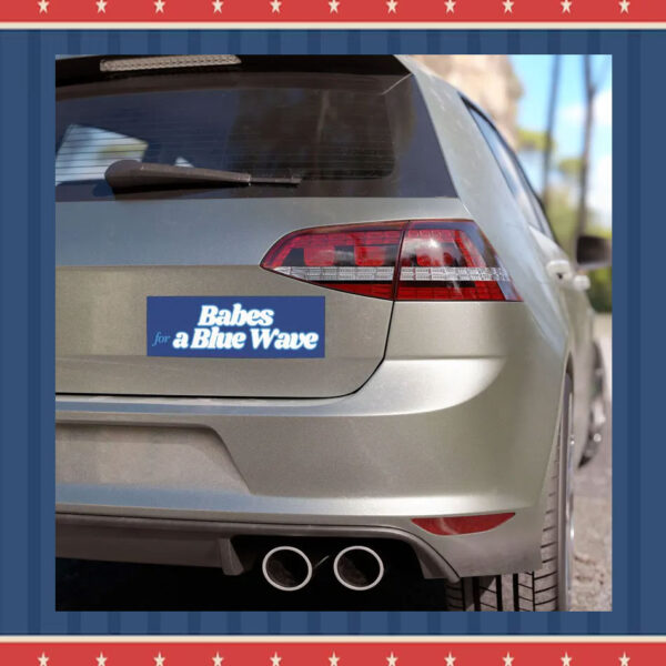 Babes for A Blue Wave Kamala Car Magnet