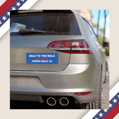 Balz To The Walz - Harris Walz 2024 Car Magnet