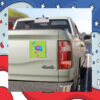 Blue Flamingo Harris Walz Car Magnet