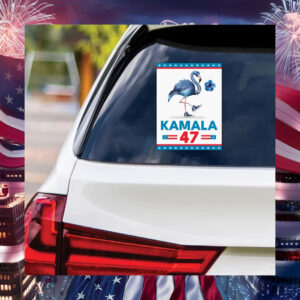 Blue Flamingo Kamala 47 Obviously Sticker