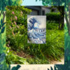 Blue Wave Cat Flamingo Pearls for Kamala Garden Flag