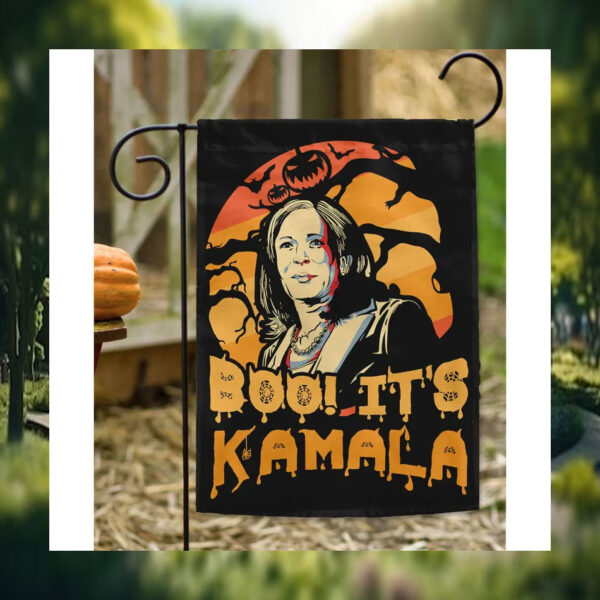 Boo! It's Kamala Harris Halloween Flag