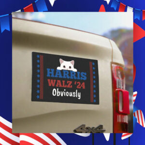 Car Harris Walz 24 Obviously Car Magnet
