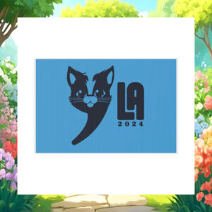 Cat Comma La Kamala 2024 Yard Sign