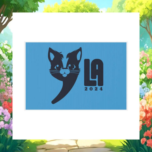 Cat Comma La Kamala 2024 Yard Sign