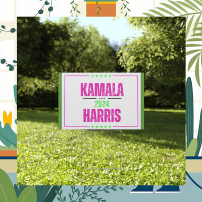 Cat For Kamala Harris AKA Yard Sign