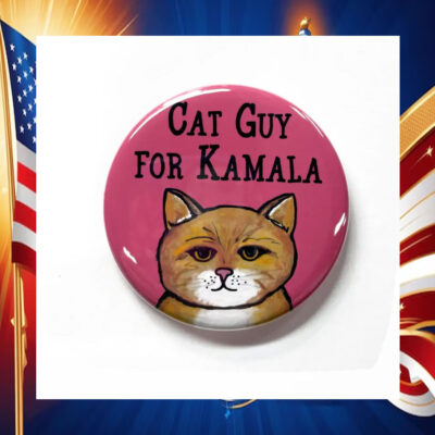 Cat Guy for Kamala Pin Button