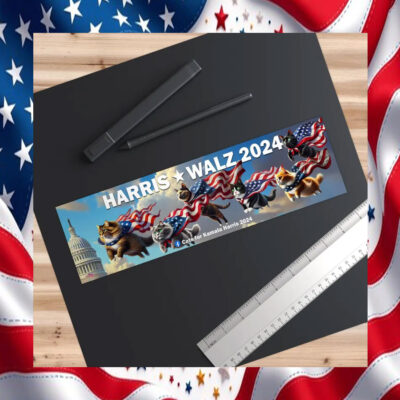 Cat Harris Walz 2024 Bumper Sticker