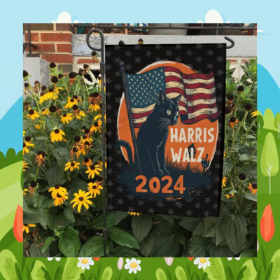 Cat Harris Walz 2024 Halloween Flag