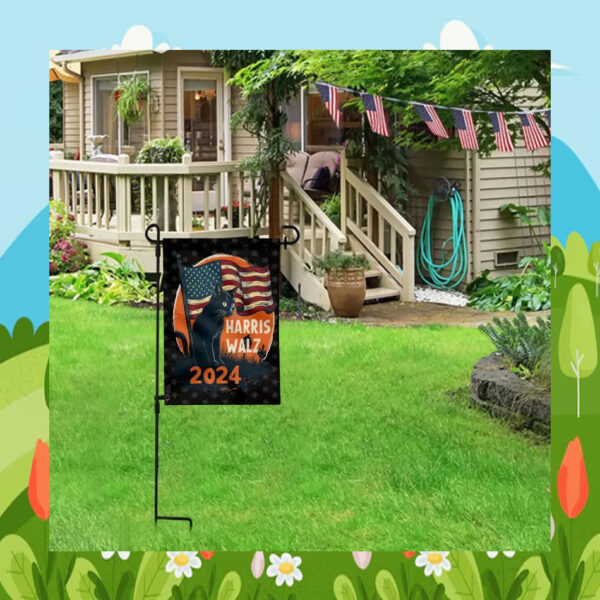 Cat Harris Walz 2024 Halloween Flag