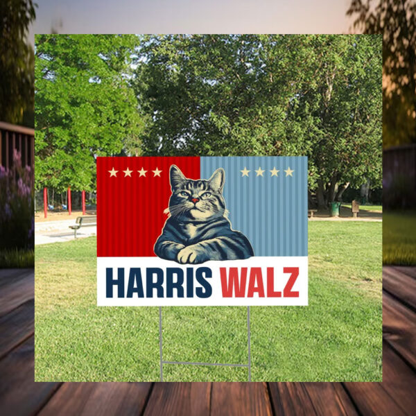 Cat Harris Walz 2024 Obviously Yard Signs