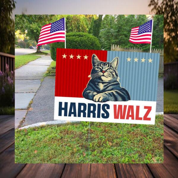 Cat Harris Walz 2024 Obviously Yard Signs