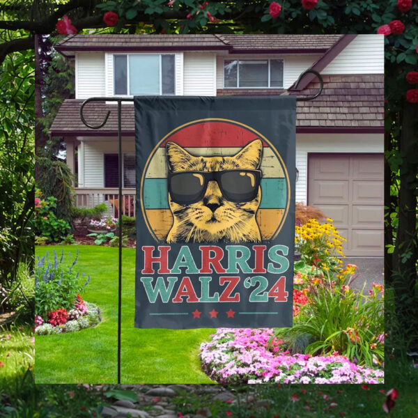 Cat Harris Walz 24 Flag