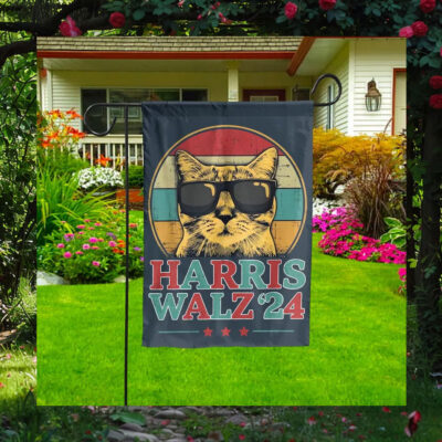 Cat Harris Walz 24 Flag