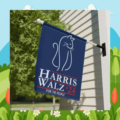 Cat Harris Walz 24 For The People Flag