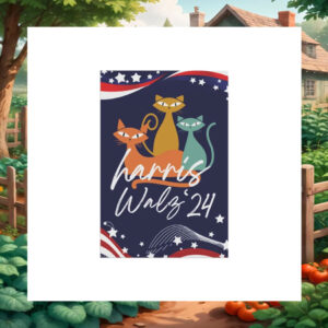 Cat Harris Walz 24 Garden Flag