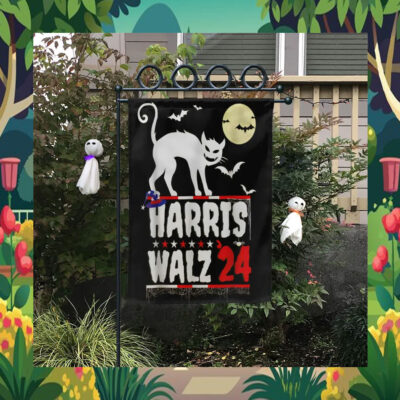 Cat Harris Walz 24 Halloween Flag