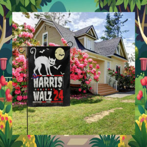 Cat Harris Walz 24 Halloween Flag