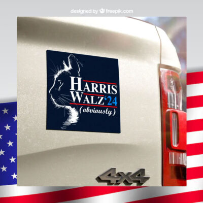 Cat Harris Walz 24 Obviously Car Magnet
