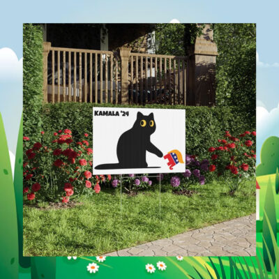 Cat Kamala 24 Yard Sign