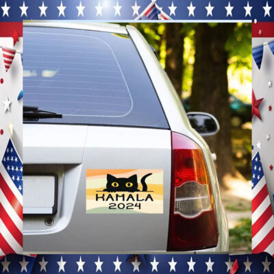 Cat Kamala Harris 2024 Car Magnet
