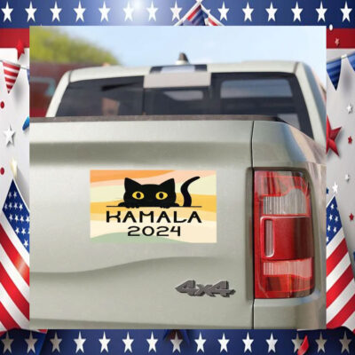 Cat Kamala Harris 2024 Car Magnet