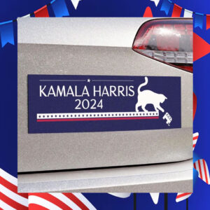 Cat Kamala Harris 2024 Car Magnets