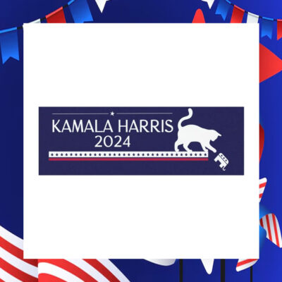 Cat Kamala Harris 2024 Car Magnets
