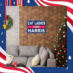 Cat Ladies For Harris Poster