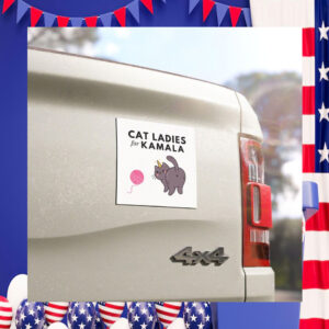 Cat Ladies For Kamala 2024 Car Magnets