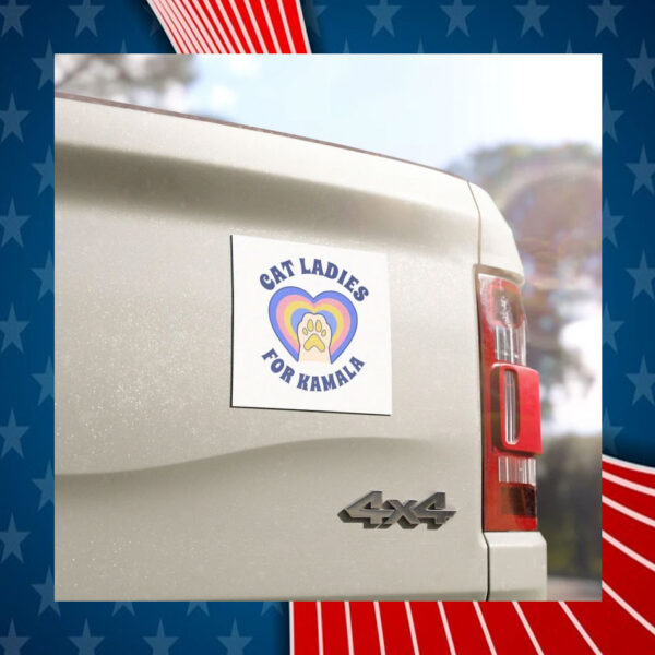 Cat Ladies For Kamala 24 Car Magnet