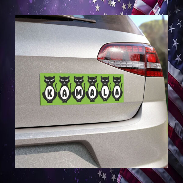 Cat Ladies For Kamala Democracy Car Magnet