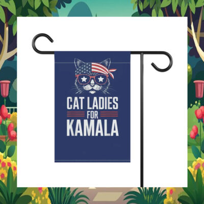 Cat Ladies For Kamala Flag
