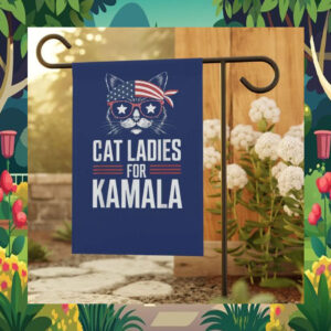 Cat Ladies For Kamala Flag