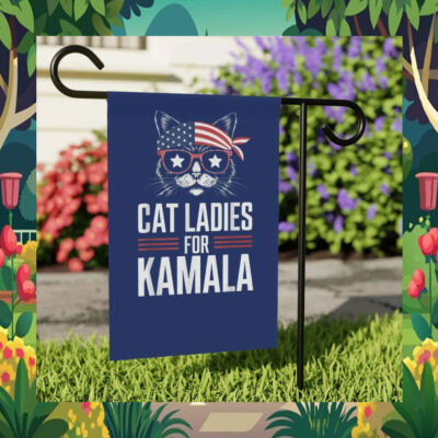 Cat Ladies For Kamala Flag