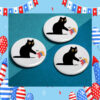 Cat Ladies For Kamala Harris Democrat Buttons