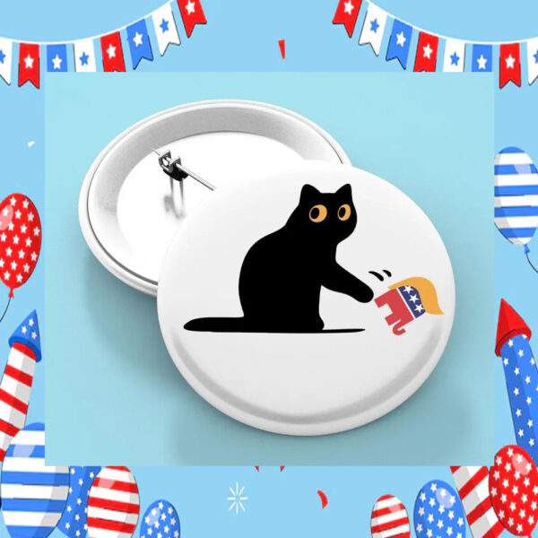 Cat Ladies For Kamala Harris Democrat Buttons