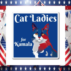 Cat Ladies For Kamala Sticker