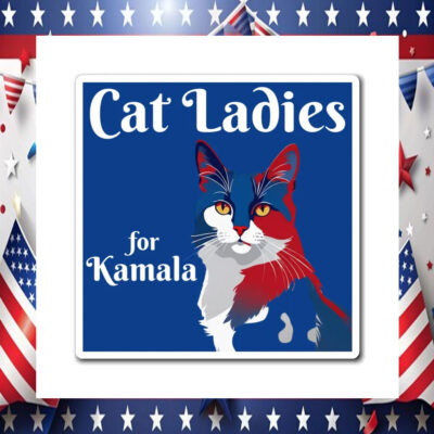 Cat Ladies For Kamala Sticker