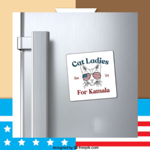 Cat Ladies For Kamala Stickers