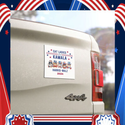 Cat Ladies Fur Kamala Car Magnets