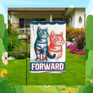 Cat Ladies Harris Walz 2024 Forward Flag