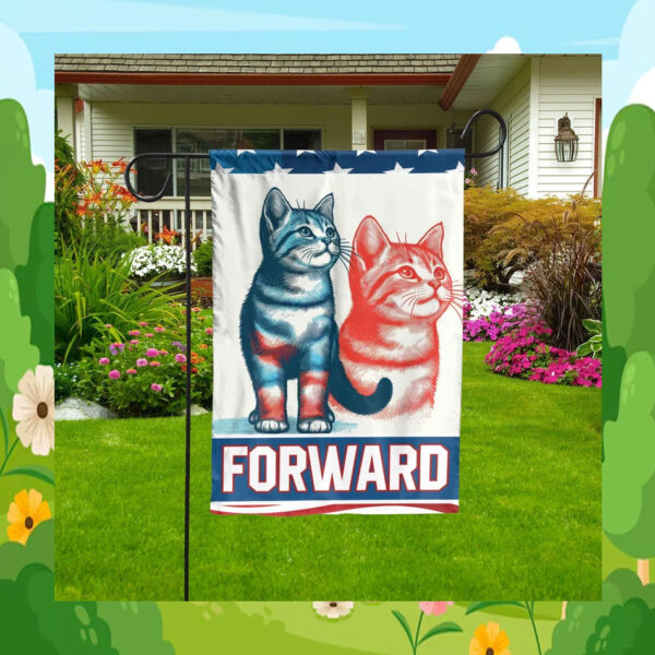 Cat Ladies Harris Walz 2024 Forward Flag