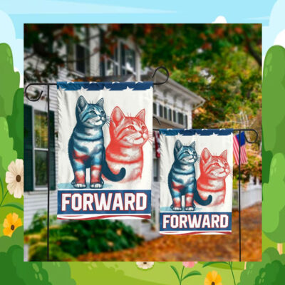 Cat Ladies Harris Walz 2024 Forward Flag