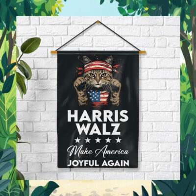 Cat Ladies Harris Walz Make America Joyful Again Flag