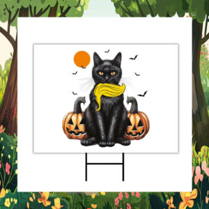 Cat Ladies Kamala Harris 2024 Halloween Yard Signs