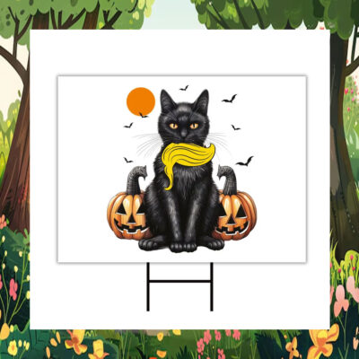 Cat Ladies Kamala Harris 2024 Halloween Yard Signs