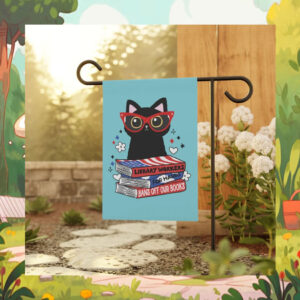 Cat Ladies Library Workers for Kamala Harris Garden Flag